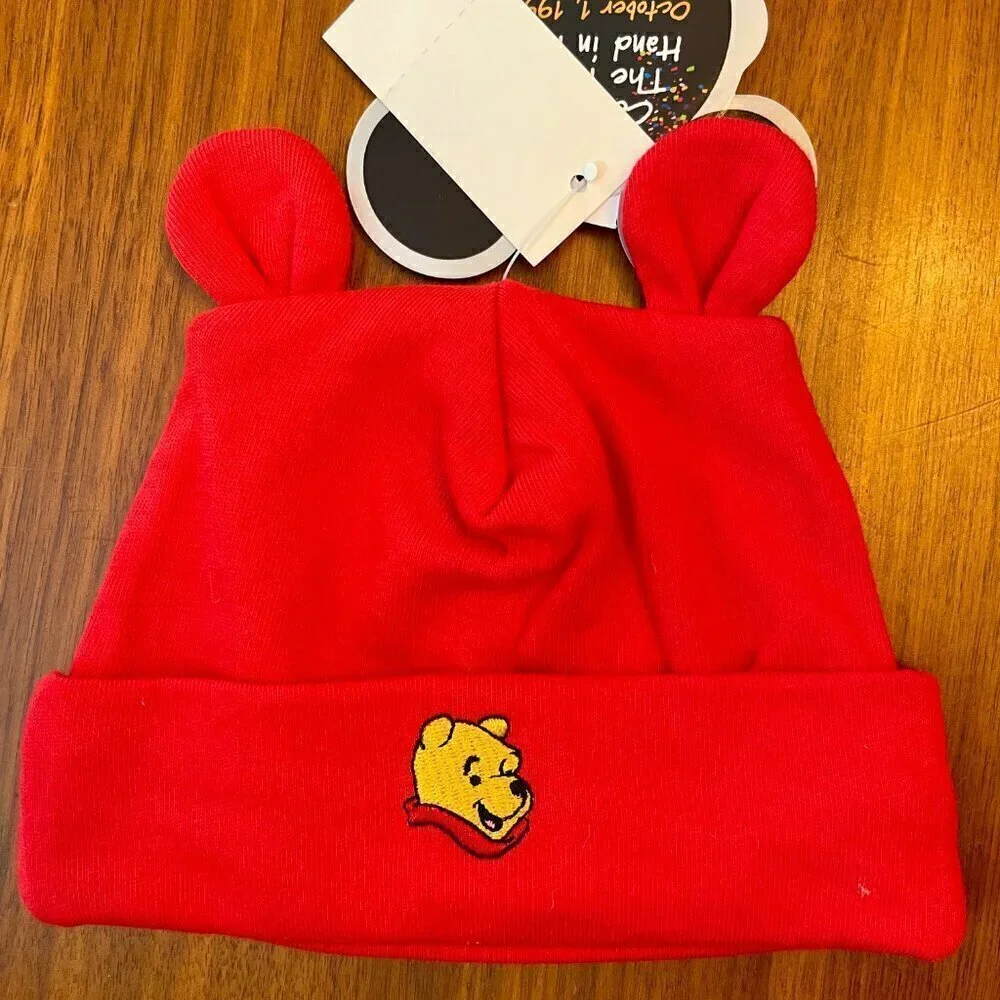Vintage NWT Winnie the Pooh Infant Cap 2000's Disney Millennium Celebration